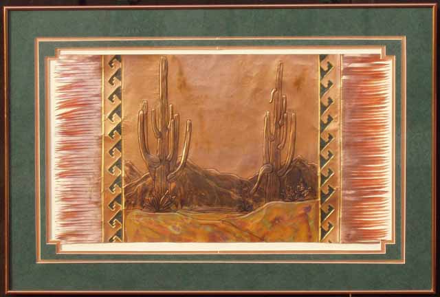 Saguaro Rug with Green Bands  
40 X 60
Green & Copper Mat
$2800.00
