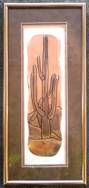 20" by 9" "Saguaro Panel", Saddle & Copper Mat