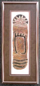 Bear Paw Petroglyph With Sunburst Panel
Saddle & Copper Mat
