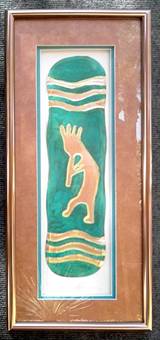 Kokopelli Panel
Air Brush Copper & Turquoise Mat
