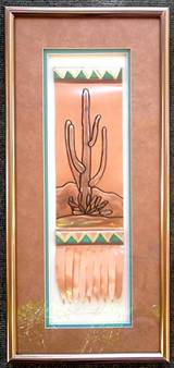 Saguaro Rug
Air Brush Copper & Turquoise Mat

